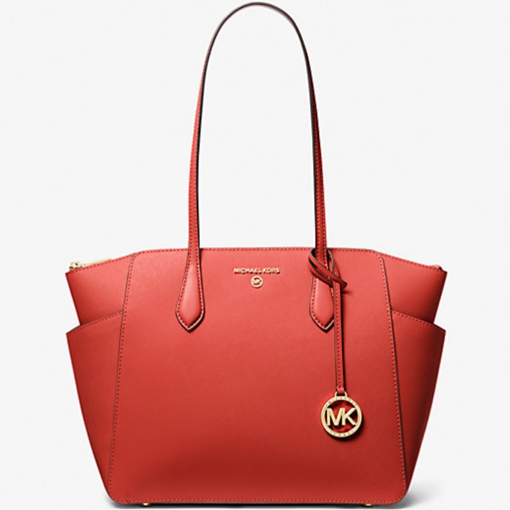 Marilyn Medium Saffiano Leather Tote Bag